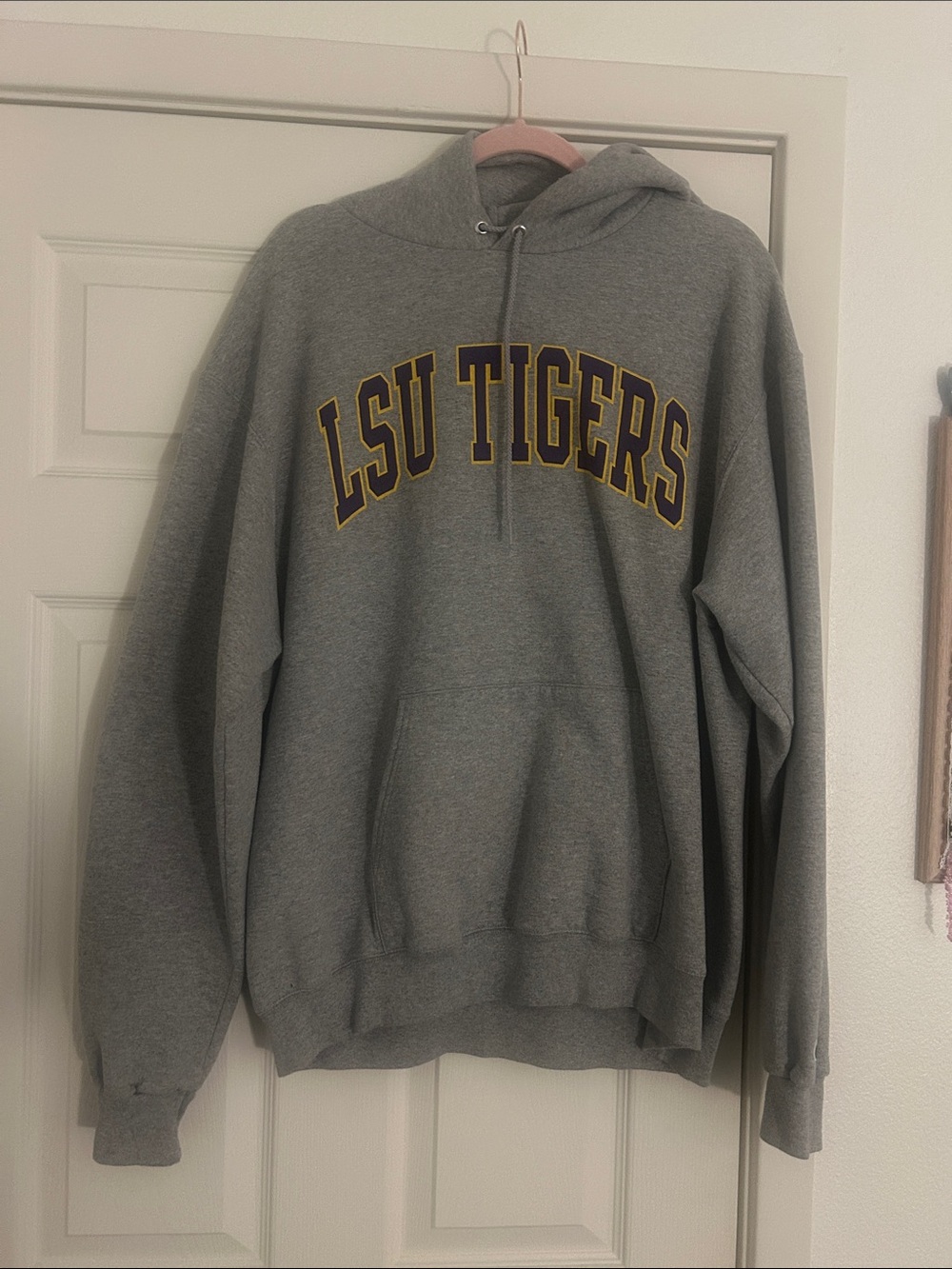 LSU Tigers Gray Champion Hoodie